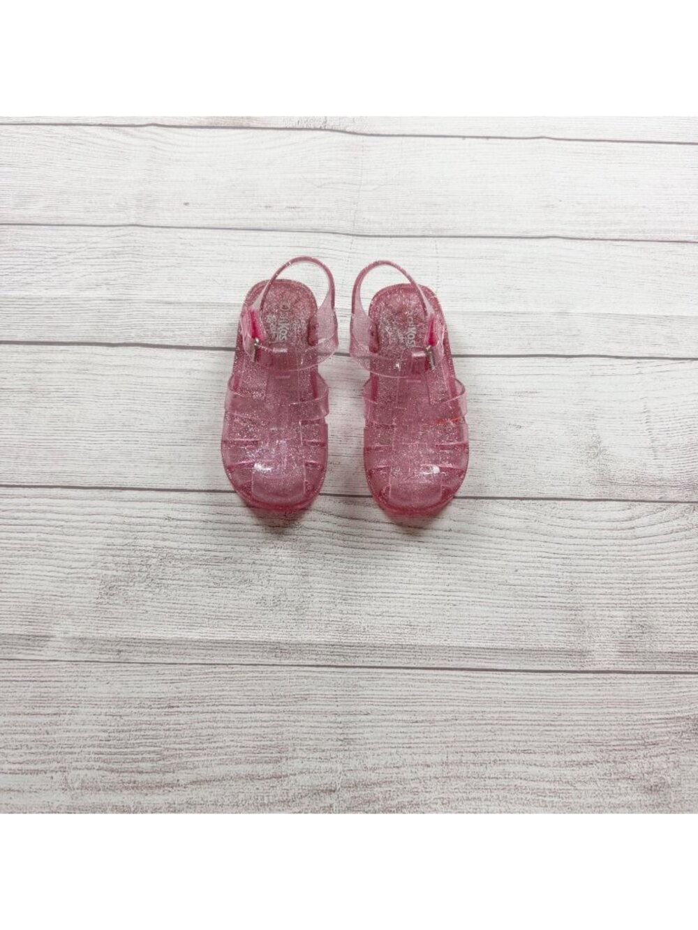 Oshkosh Pink Sparkle Jelly Sandals Toddler Slip On US 10